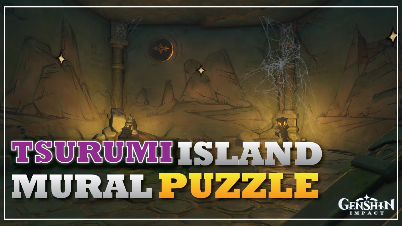 Tsurumi Island Mural Puzzle Tsurumi Island Genshin Impact YouTube