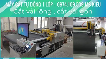 Máy cắt vải tự động 1 lớp cắt vải lông cắt vải gòn