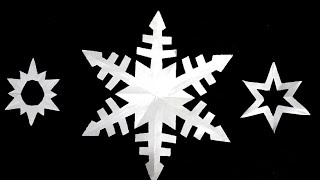 How to make beautiful paper snowflakes / Как сделать красивые снежинки из бумаги