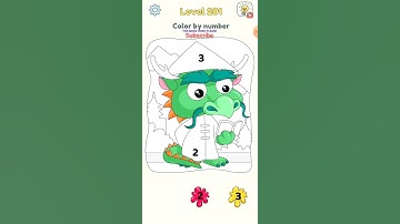 Colour by number Dop3 : Delete one part level 201