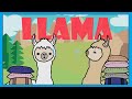 Llama song  fun song for kids  smiley rhymes