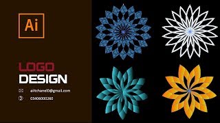 Illustrator cc 2019 Simple Design | How to create Design in Illustrator cc