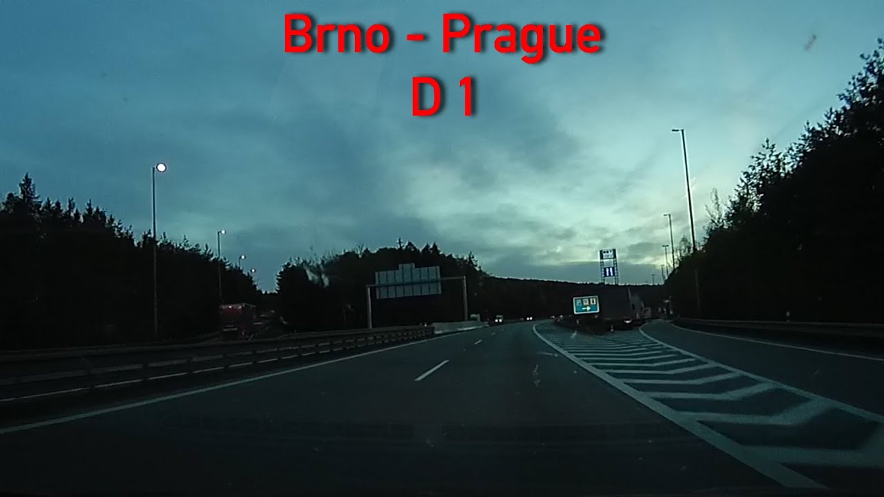 D1 Brno - Prague (evening ride)