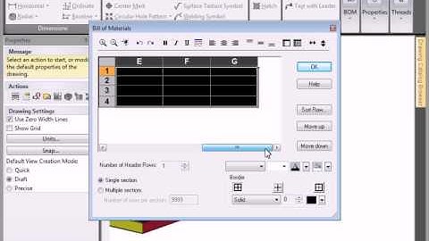 Adding Shape Taper to the Bill of Materials in IRONCAD