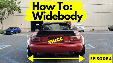 $900 Junkyard Miata Project Build Gets a Widebody | How to Install Fender Flares On a Miata | Ep 4
