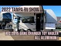 2022 TAMPA RV SHOW: ATC 2015 GAME CHANGER TOY HAULER - ALL ALUMINUM!
