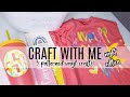 Craft With Me | FIVE Patterned Vinyl Crafts