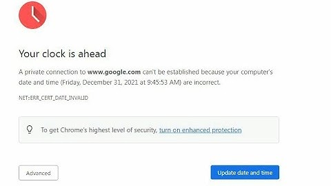 How To Fix Your clock is behind || Clock error