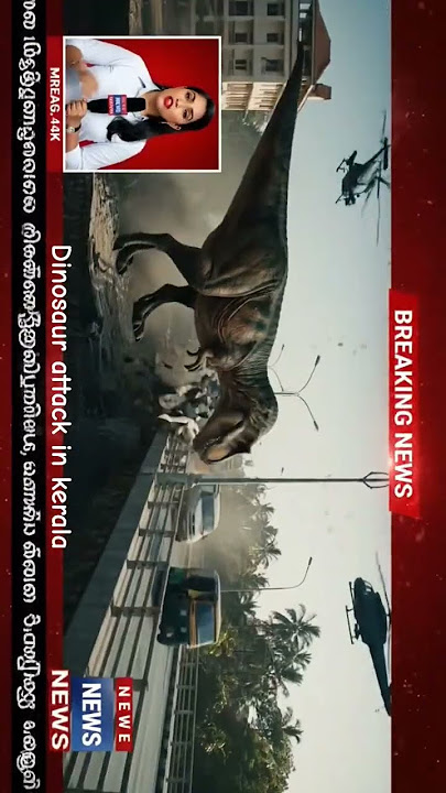 dinosaur attack in Kerala 😁 #marvel #jurassicworld #movie #trailer