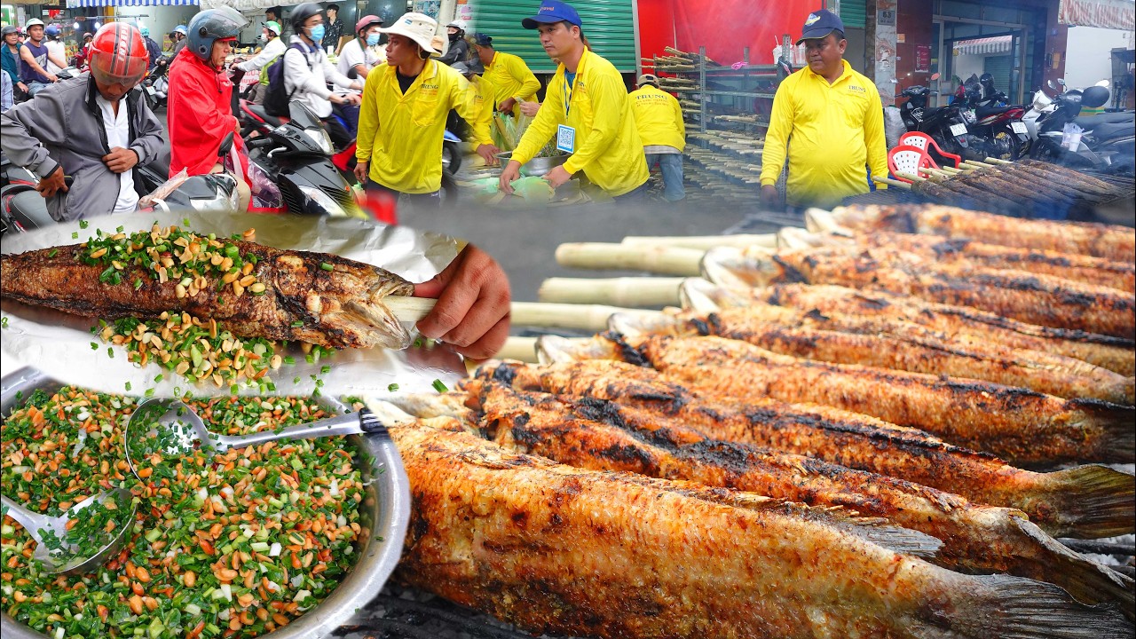 Ông trùm cá lóc nướng mía Sài Gòn trắng đêm nướng cá vẫn không đủ cho ngày vía Thần Tài