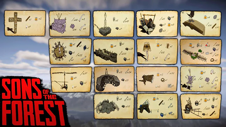 How To Find ALL BLUEPRINTS So Far In Sons Of The Forest 1.0 (+Building Them)