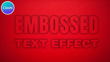 How to make Word Pop Text Effect in Canva | Embossed Text effect | Canva Typography