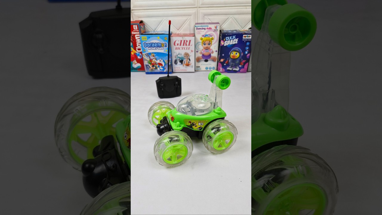 Unboxing Remote control 360 stunt car & Testing with asmr 