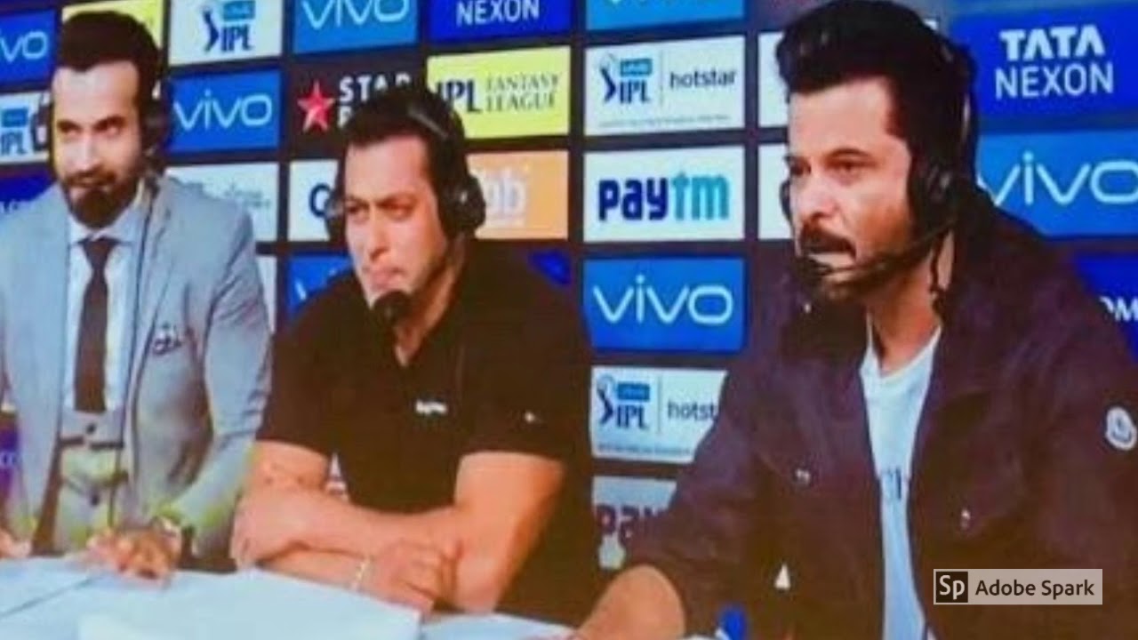 Salman Khan in Commentary Box with Anil Kapoor and Irfan Pathan | IPL 2018 Final CSK vs SRH
