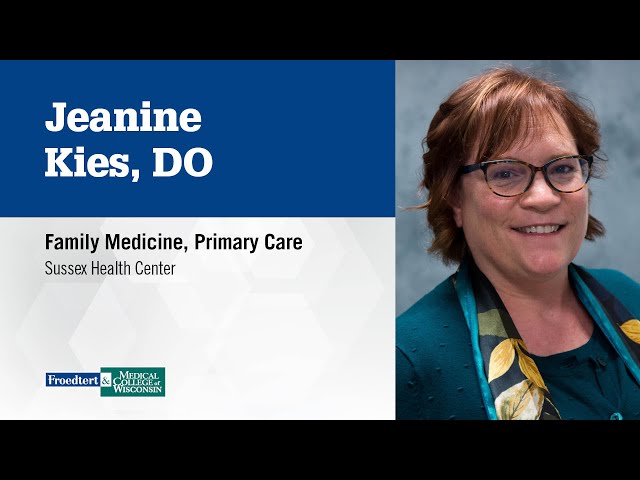 Watch Dr. Jeanine Kies, family medicine physician on YouTube.