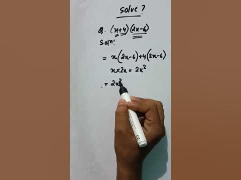 Multiply: (x+4)(2x-6) - YouTube