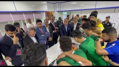شاهد / كواليس مباراة منتخبنا الاولمبي امام نظيره العماني.