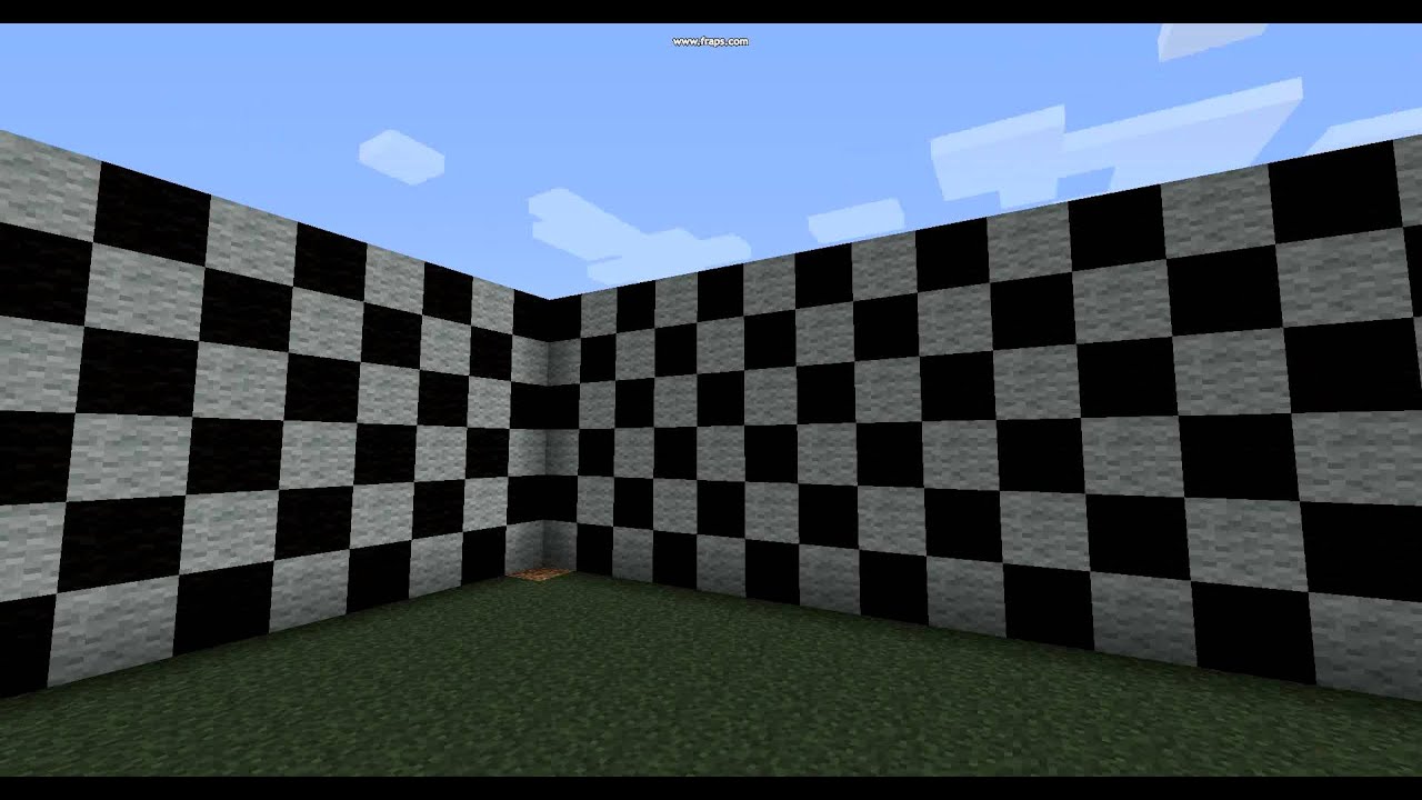 Minecraft optical illusion - YouTube