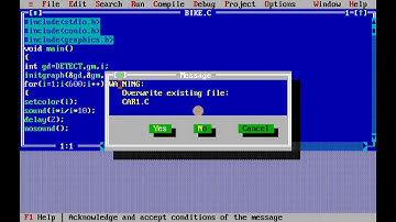 Moving car with sound by using " c  " graphics
