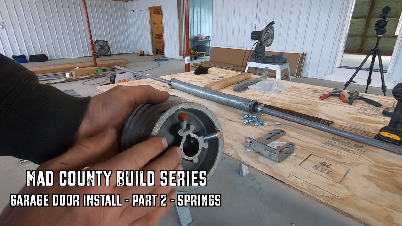 Garage Door Install: Springs | Part 2 - YouTube