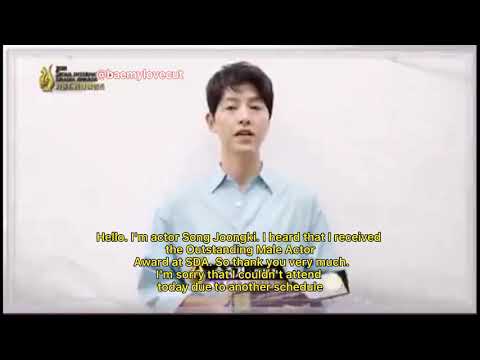 [engsub]SongJoongKi winning OUTSTANDING KOREAN ACTOR Award at 2021 Seoul International Drama Awards