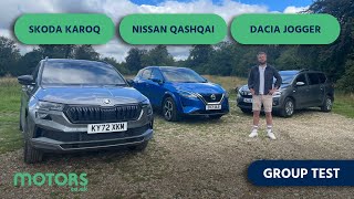 2023 Family Crossover Group Test: Skoda Karoq, Nissan Qashqai and Dacia Jogger