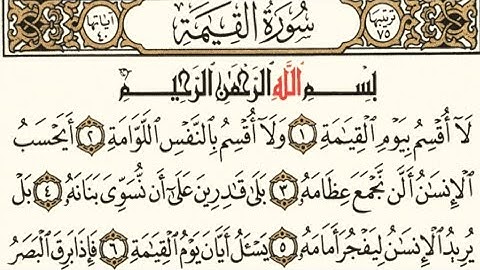 سورة القيامة ❤️ بصوت الشيخ ياسر الدوسري 💚 تلاوة خاشعة رائعة مبكية جدا 😢 💜 مكتوبة كاملة🙂أعلى جودة