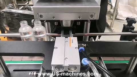 Automatic hand wash sanitizer liquid bottle filling capping machine line