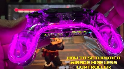 How to setup Kreo Mirage Wireless controller (X-Input/XBOX mode)