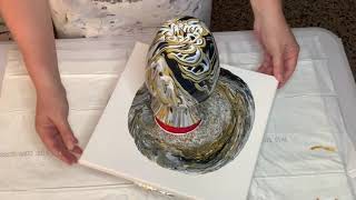 #36 Acrylic Split Cup Pour Over a Vase. Stunning Results!  A Must See!!!