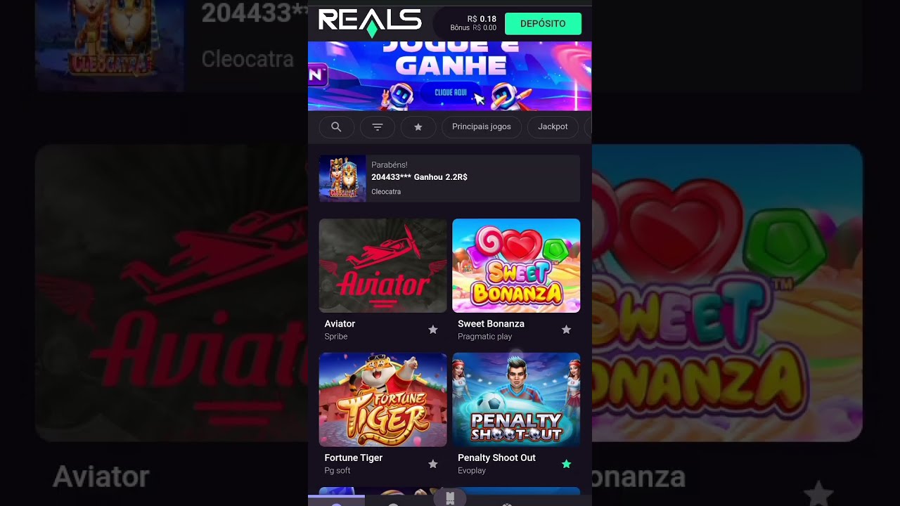 jogos com deposito de 1 real