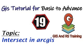 Gis tutorial for basic to advance  || 19 - How to used intersect tool in argis/arcmap