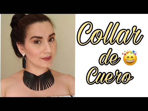 Video: Collar De Cuero De Bricolaje