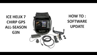 Software Update : Humminbird Ice Helix 7 Chirp GPS Al ll Season #howto #update #fishing #diy #new
