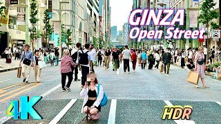 [4K HDR] Ginza Walk - Relaxing Sunday Stroll • April 28, 2024 • [Tokyo Walk]🌇💖