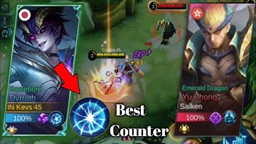 DYRROTH VS YU ZHONG | COUNTERING YU ZHONG IN EXP LANE | MLBB