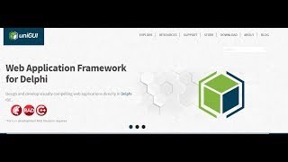 Delphi Web Create uniGui  Project Quick Tour Delphi - التعرف على مكون uniGui للدلفى