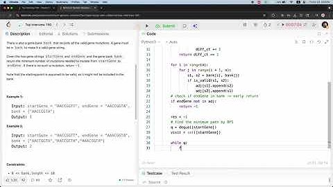 LeetCode 433 - Minimum Genetic Mutation | Practice + Walkthrough