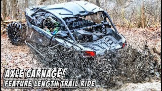 Axle Carnage Feature Length Trail Ride - Polaris, Can-Am, Yamaha, Arctic Cat #TeamAJP Trail Vlog 008