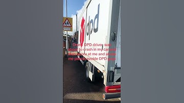 Drunk DPD driver almost crashed in me #dpd #drunk #baddrivers #abuse #roadsafety #beaware #viral