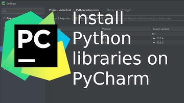 Import Python libraries in PyCharm
