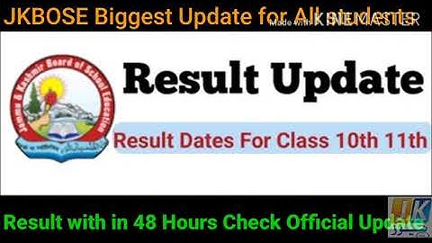 JKBOSE Class 10th, Result Biggest Update 🔥 Result Date Out Check Official Update.Time 48 Hours