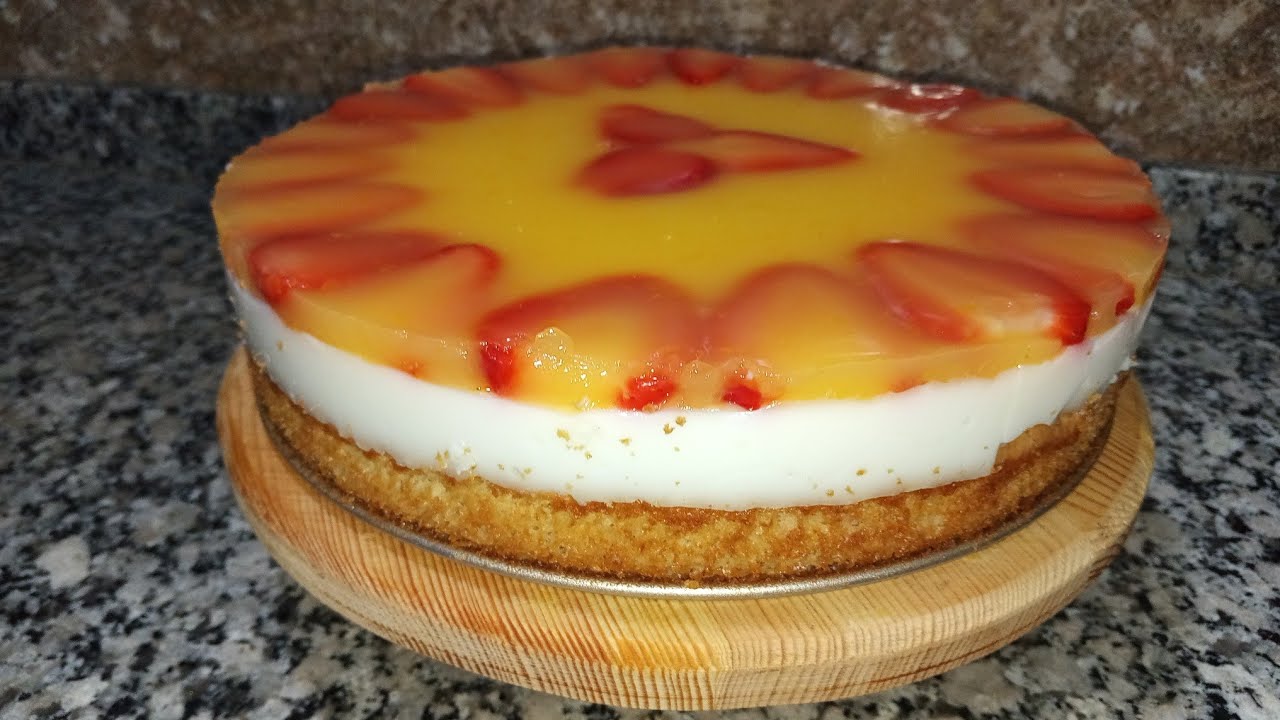 كيكة منعشة 3 طبقات بدون غلوتين روعة يحبوها صغار وكبار