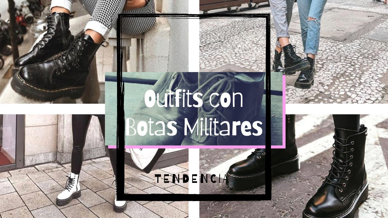 Outfits con botas militares/COMBAT BOOTS looks MODERNOS 2020 - YouTube