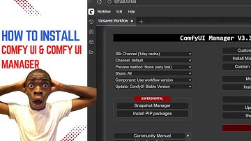 How to install ComfyUI and ComfyUI manager