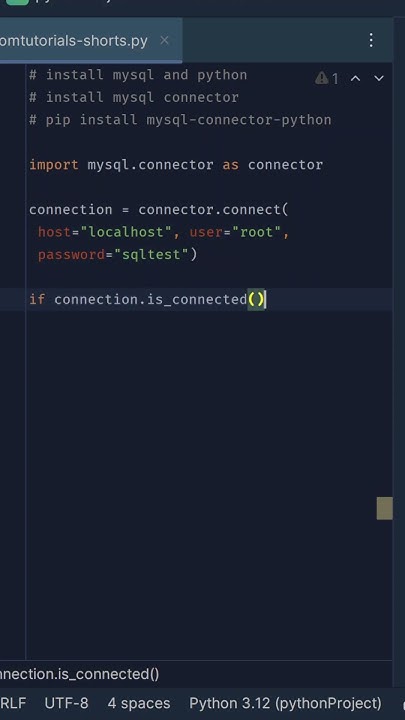 How to connect Python to mySQL | #programmingafsomali #python #mysql # ...
