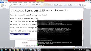 How to install apache web server and change default page on CentOS 7?