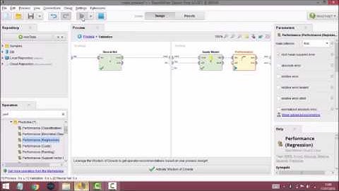 Tutorial Rapidminer 8   Clasification Root Mean Squre Error