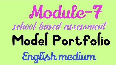 Module-7 model portfolio.