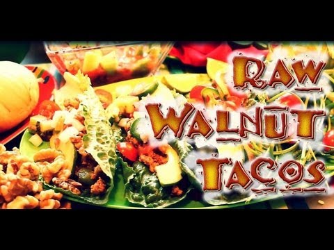 Raw Food Recipe: Walnut Tacos! - YouTube
